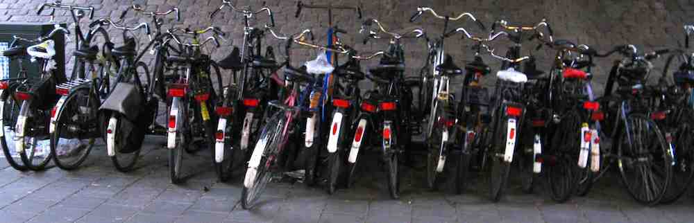 row of bikes